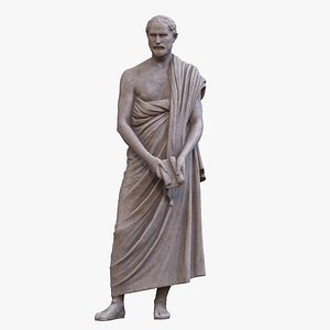 Philosopher Man Statue v3 3D