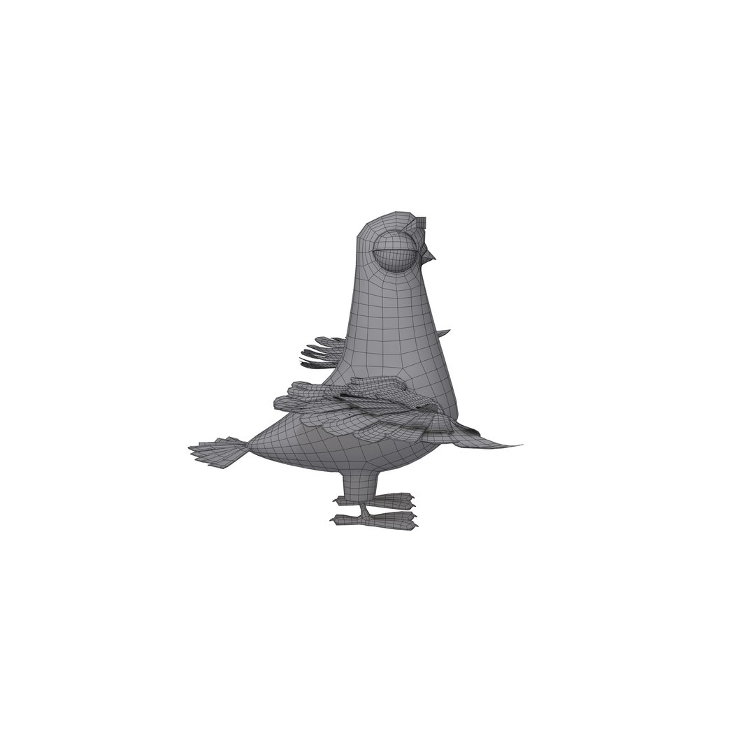Pigeon Cartoon 3D Model - TurboSquid 1995781