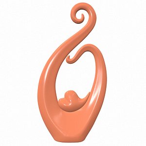 3D Abstract sculpture M105 model