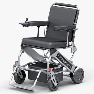 3D powered lightweight folding wheelchair model