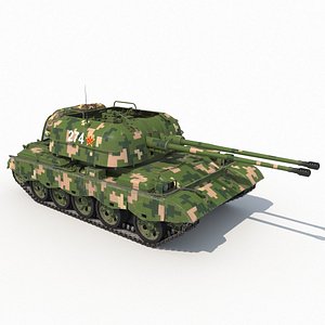 WZ305  Self-Propelled Artillery 3D model