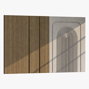 3D 3d wall panel 02 model