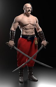 3D Ukrainian cossack model