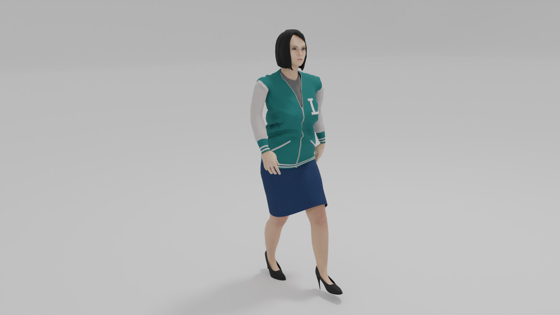 3D Woman Walk Animation Model - TurboSquid 2069557