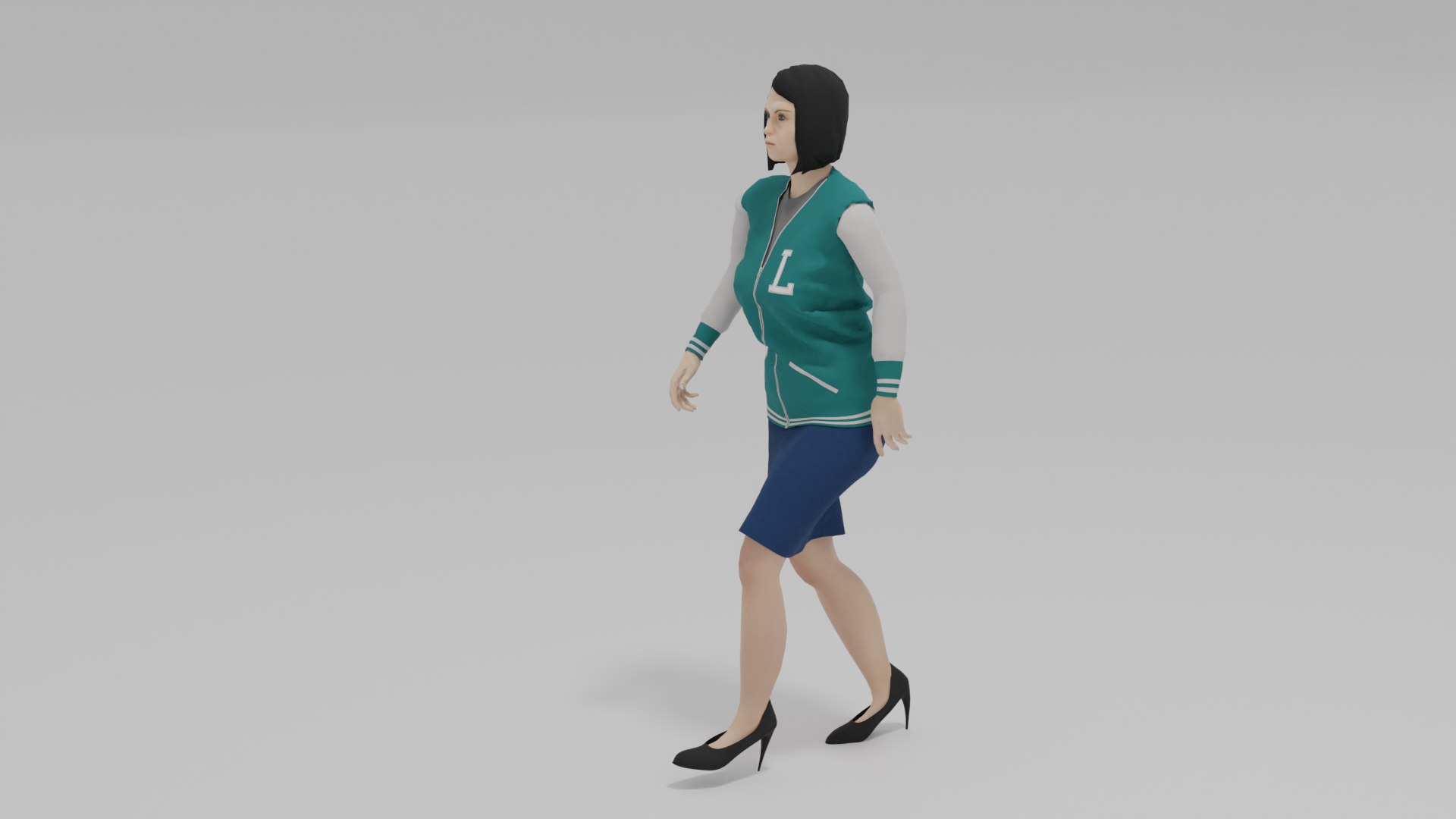 3D Woman Walk Animation Model - TurboSquid 2069557