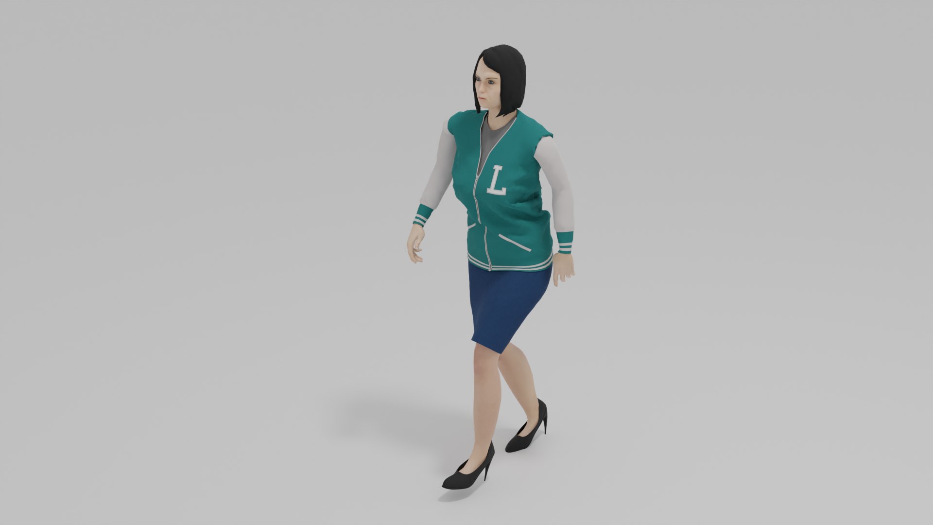 3D Woman Walk Animation Model - TurboSquid 2069557