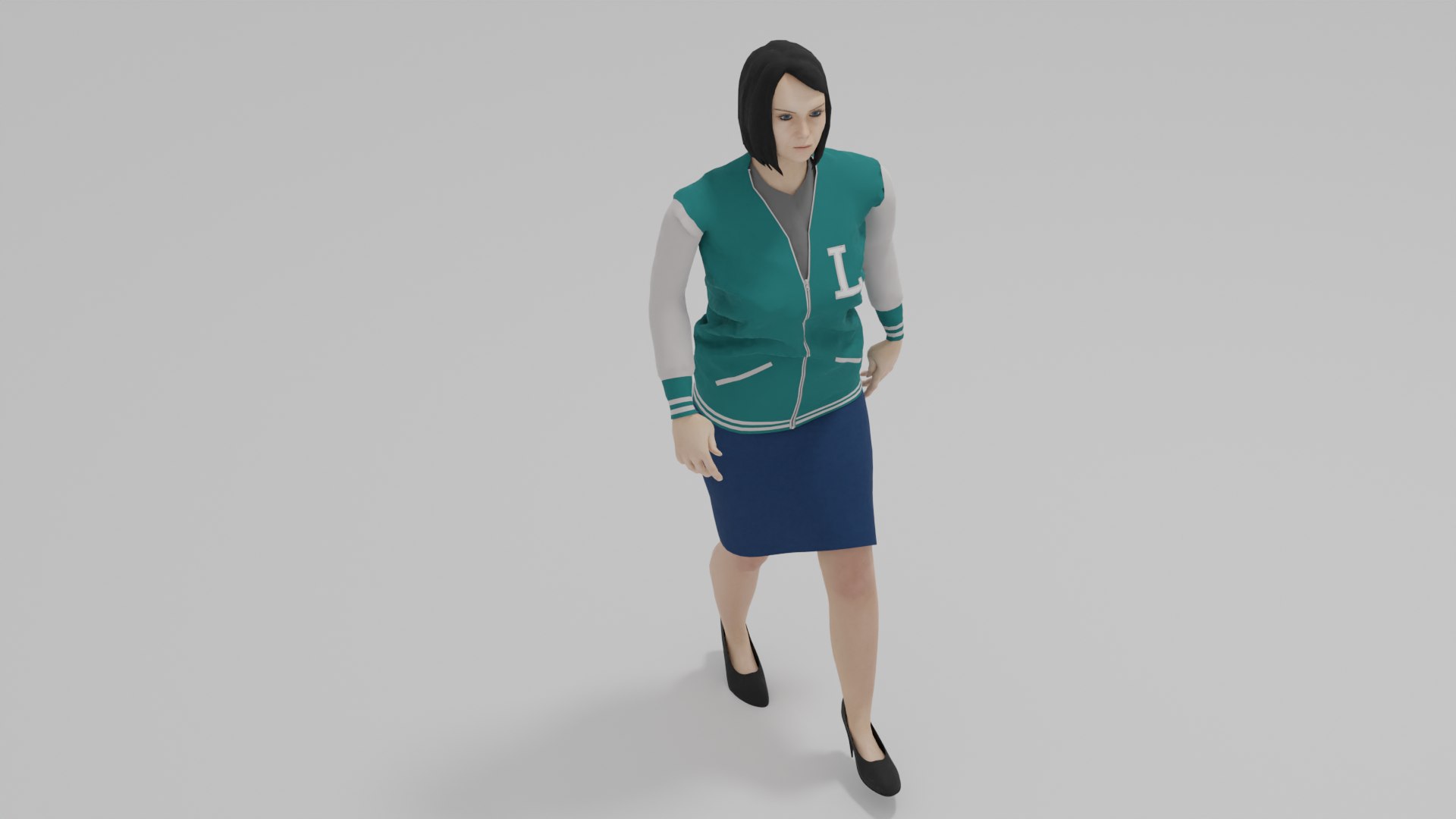 3D Woman Walk Animation Model - TurboSquid 2069557