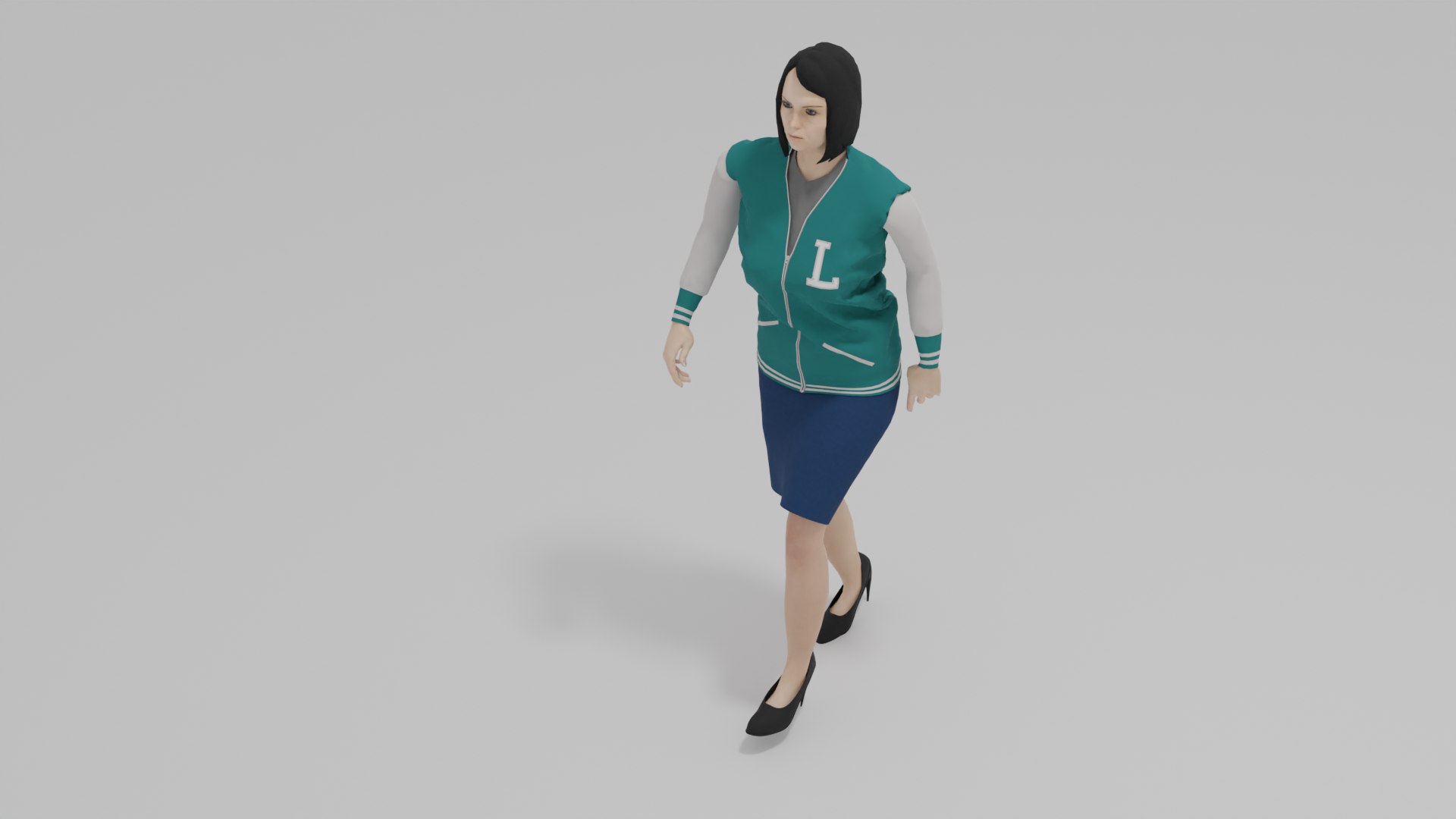 3D Woman Walk Animation Model - TurboSquid 2069557