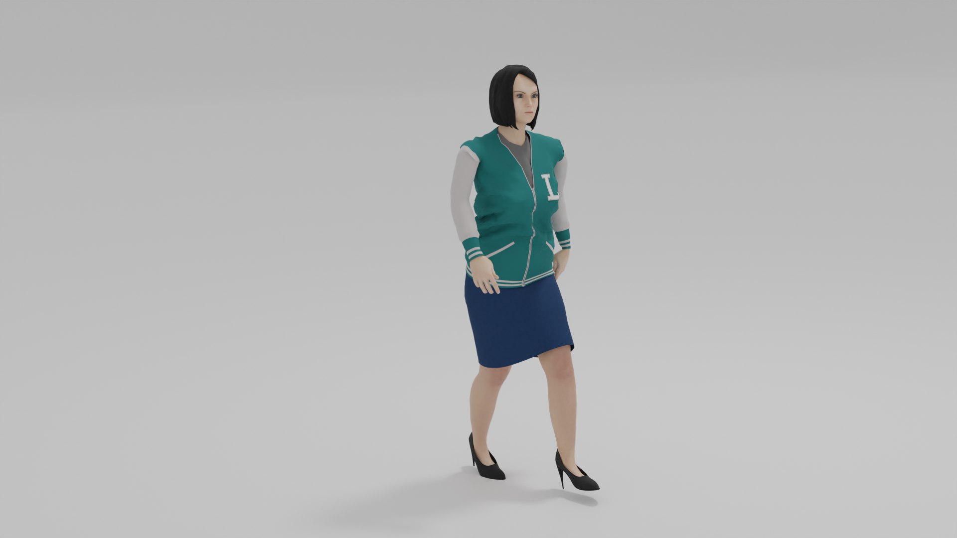 3D Woman Walk Animation Model - TurboSquid 2069557