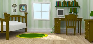 cartoon room model