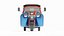 tuk-tuk rickshaw 3d c4d