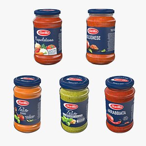 3D Sauces Set Collection model