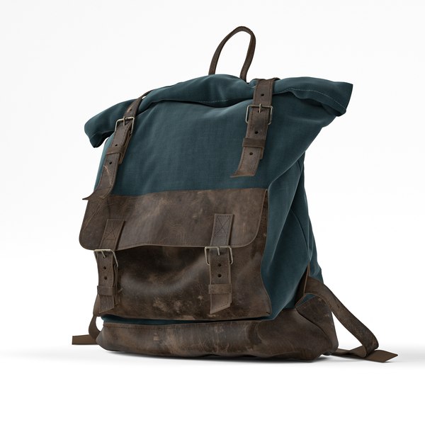 Backpack fabric Black 3D model - TurboSquid 1948580