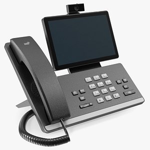 Office Smart Video IP Phone Black 3D