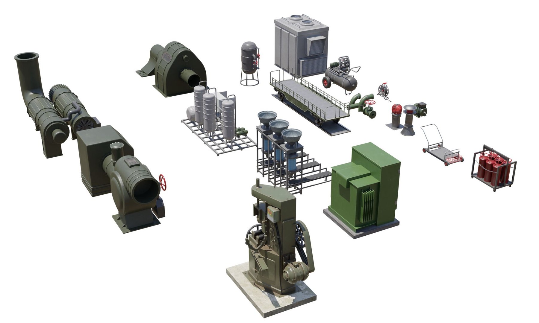 3D model Factory Units Pack - TurboSquid 1859021