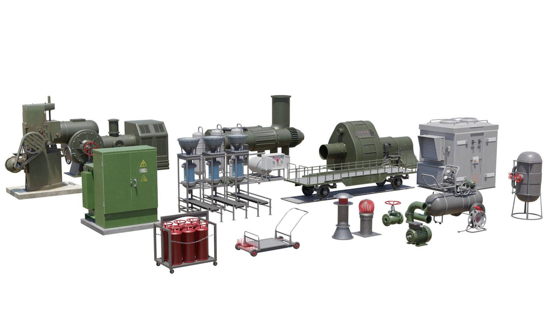 3D model Factory Units Pack - TurboSquid 1859021