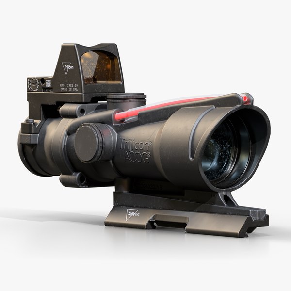 modelo 3d Alcance Acog 4x - TurboSquid 2229088