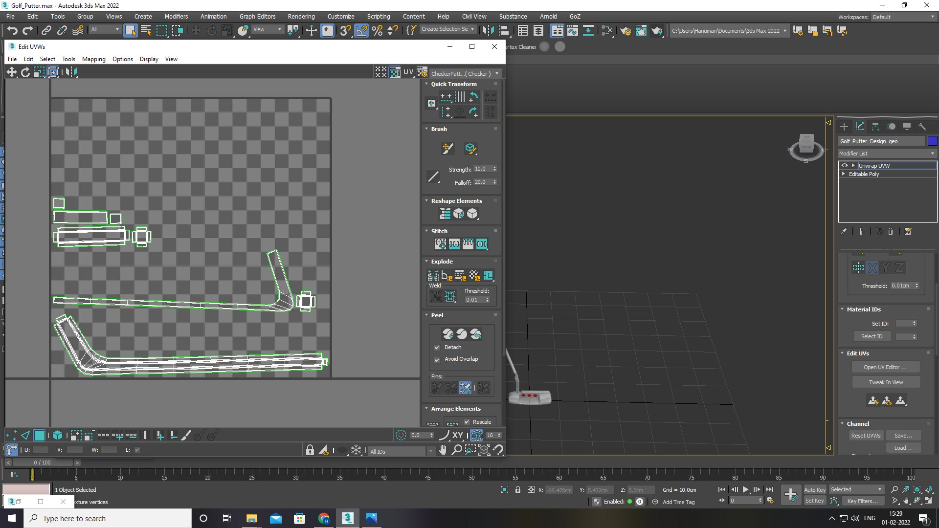 Golf Putter 3D - TurboSquid 1848111