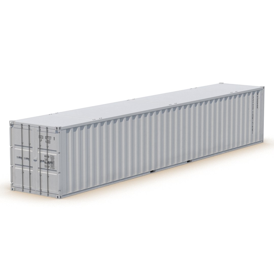 48 Ft Shipping Iso Container 3d 3ds