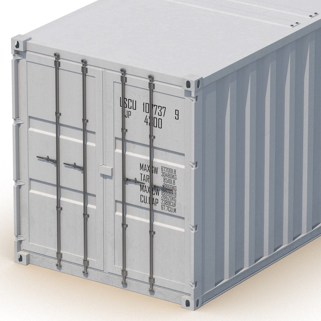 48 Ft Shipping Iso Container 3d 3ds
