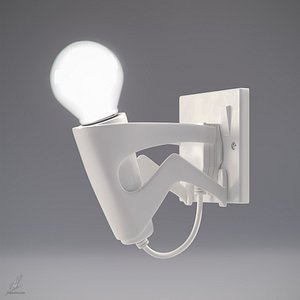 3d model suicide bulb lamp lighting