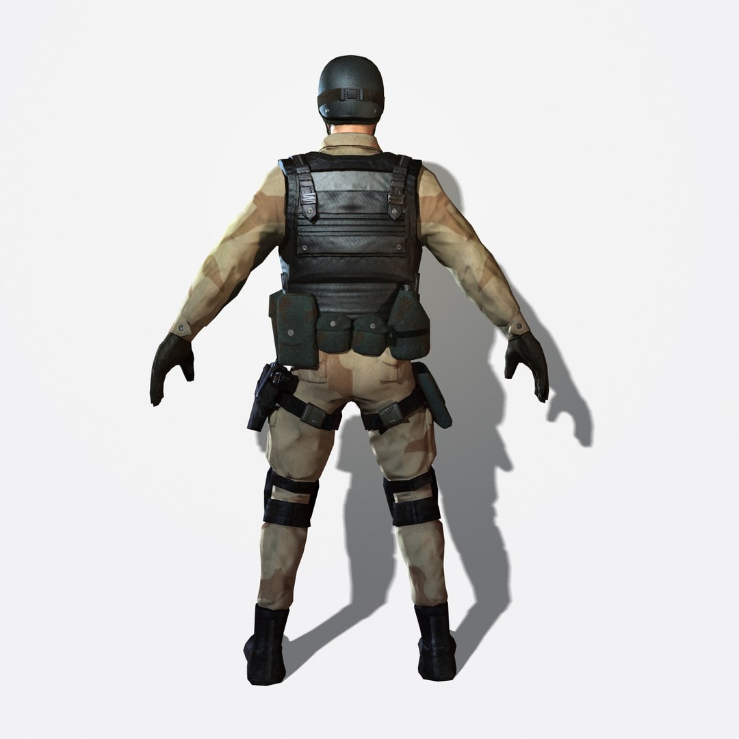 3d soldier delta force model
