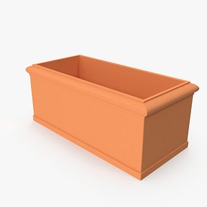 Terra Cotta Planter Box with Molding