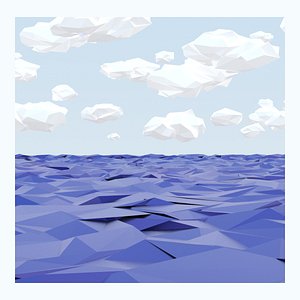 Lowpoly Clouds Pack model