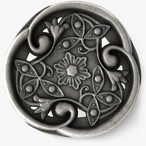 trileaf button 3d model