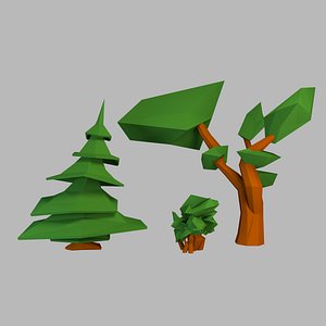 Spruce shrub and tree