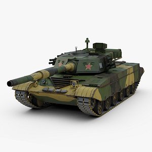 3d chinese type 98 battle tank model