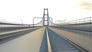 The Strait of Messina Bridge 3D model