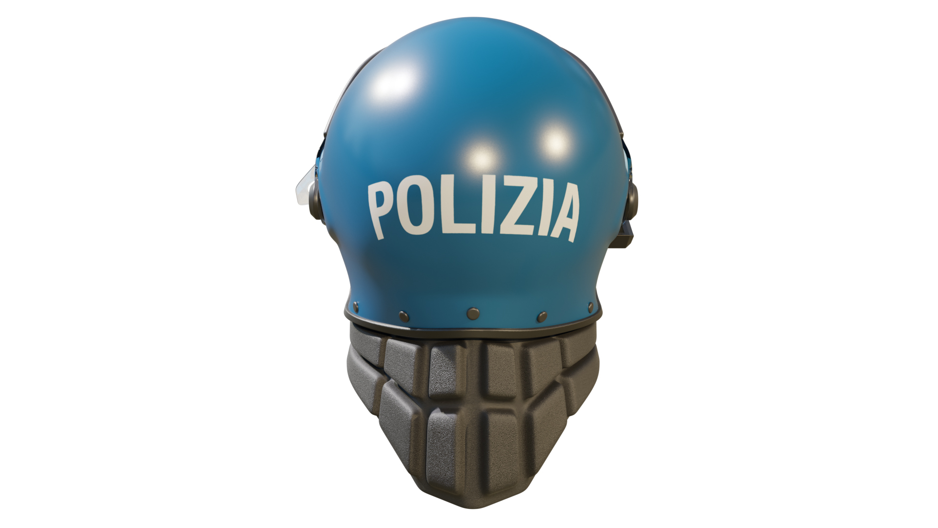 3D Italian Police Riot Helmet - TurboSquid 1747843