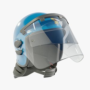 3D Italian Police Riot Helmet