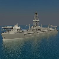 Drilling ship
