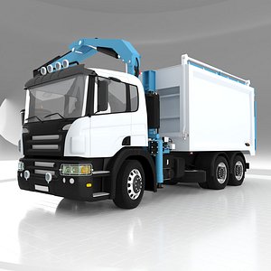 Front Crane Garbage Truck model