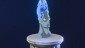 Hades Stylized 3D Model Greek Mythology Character