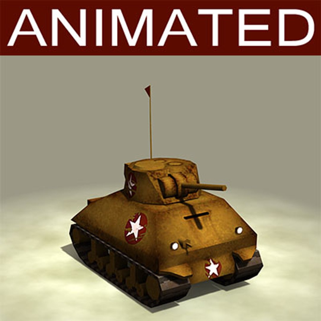 Characters Tank Animation Cartoon 3d Model