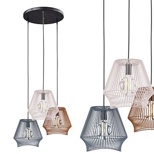 3D Ceiling Lamp Ischia Spiral Multicolor model