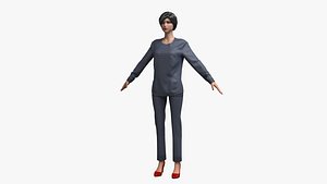 3D formal cloth 002 female mannequin