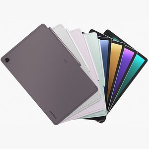 3D Samsung Galaxy Tab S9 FE All Colors