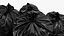 3D model Tied Closed Black Plastic Rubbish Bags