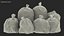 3D model Tied Closed Black Plastic Rubbish Bags