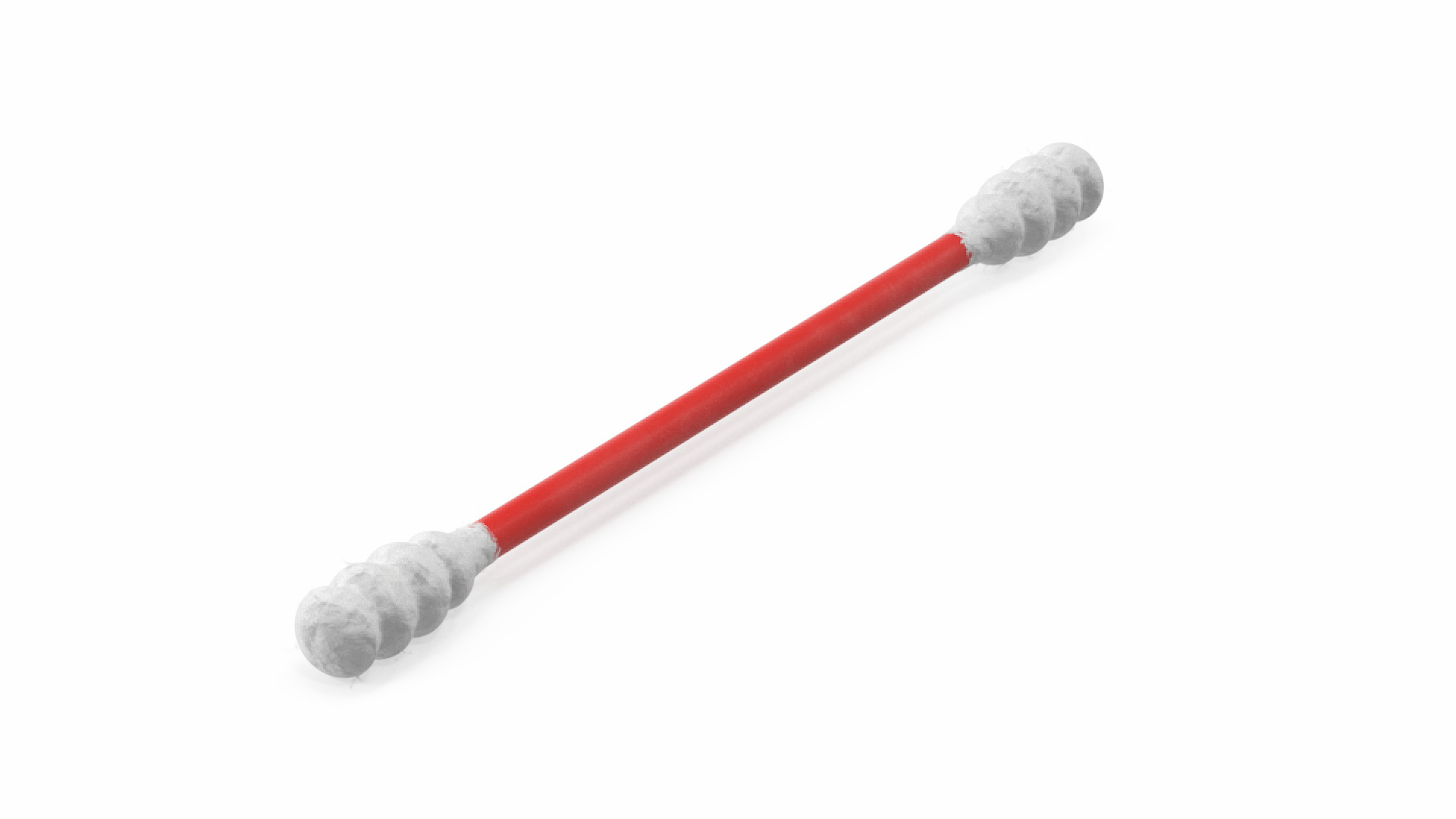 3D Cotton Swab Ring Type Red Model - TurboSquid 2259954