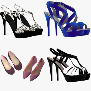 female shoes 3d model