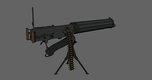 3D vickers machine gun