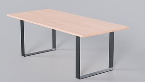 Premium Low Poly Wood Table 3D Model True PBR Renders Zero Cleanup UVs 4K PBR Textures