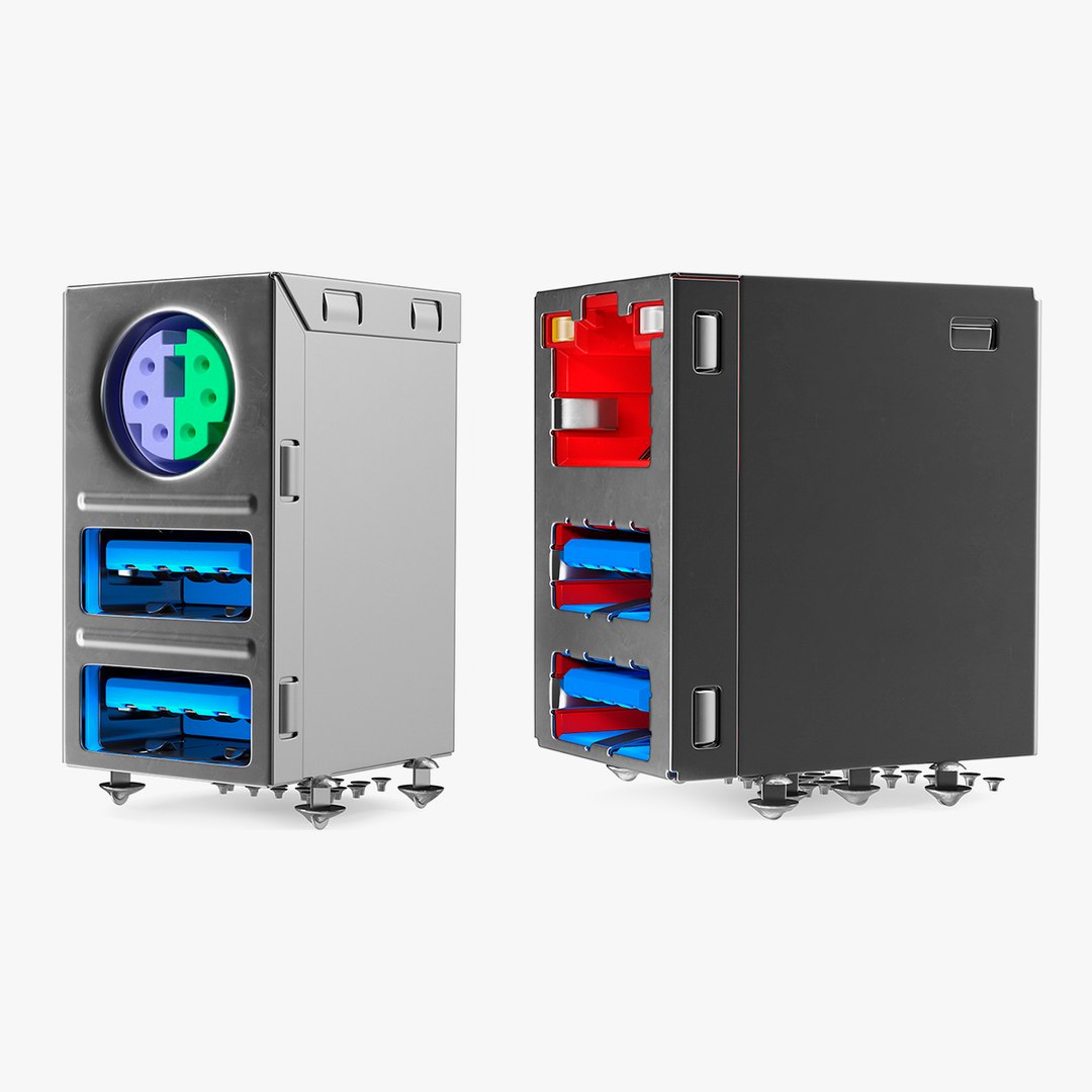 USB Connectors Collection 3D model preview