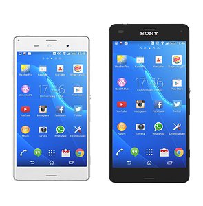 3d model sony xperia z3 compact