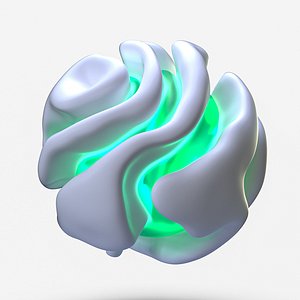Modern Abstract Spherical Geometrical Sphere Orb 3D Model